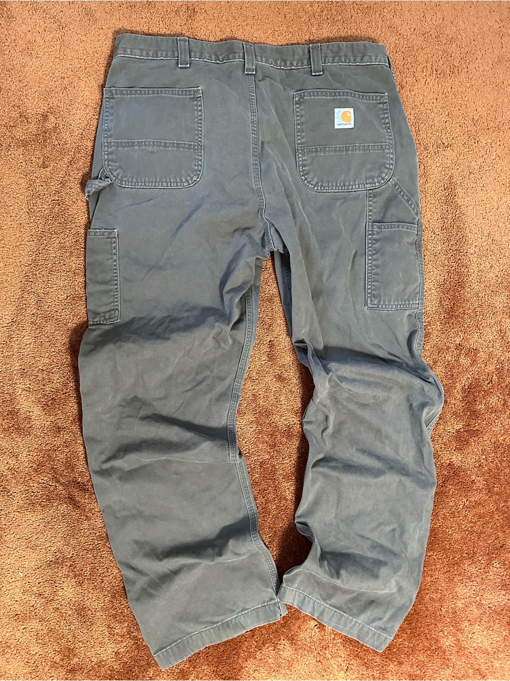 Carhartt Men's Cargo Work Pants — Charcoal Gray